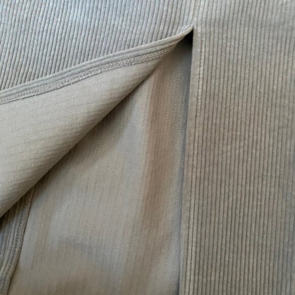 2/$40 NWT Oak + Fort corduroy light gray midi pencil skirt M - Picture 5 of 14